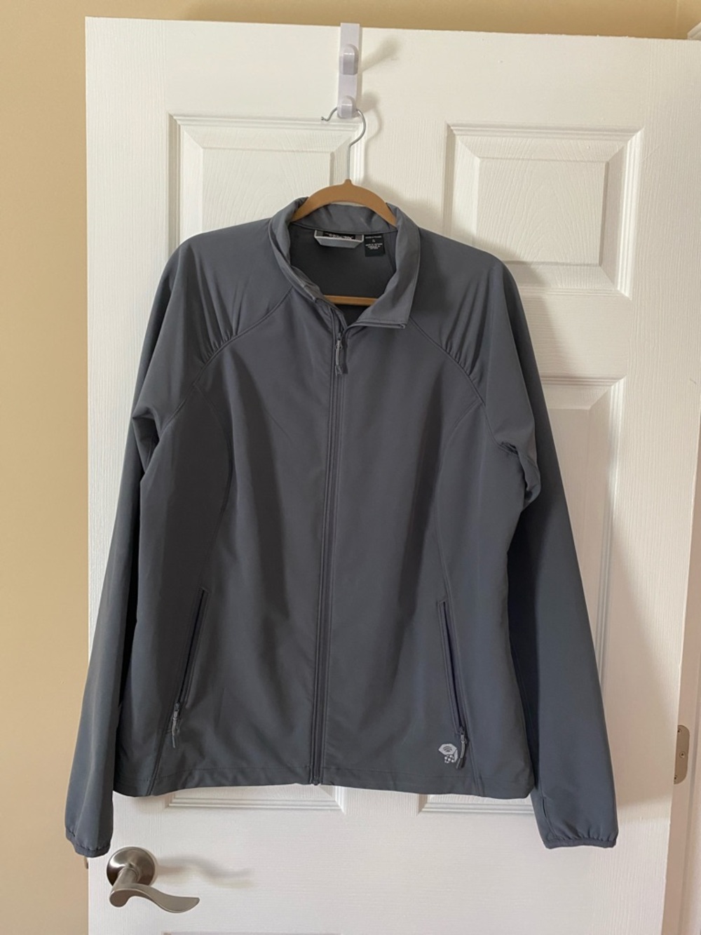 Mountain Hardwear Softshell Jacket Gray Full Zip Womens XL